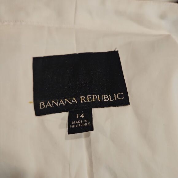 Bananna Republic Linen Blend Jacket sz 14 - Picture 3 of 8